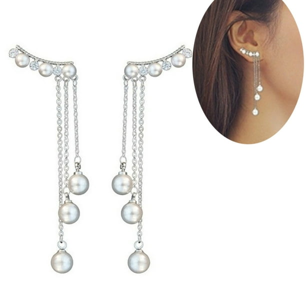 Details about  / 925 Sterling Silver Curly Wave Hook Fashion Earrings for Women Fancy Earrings